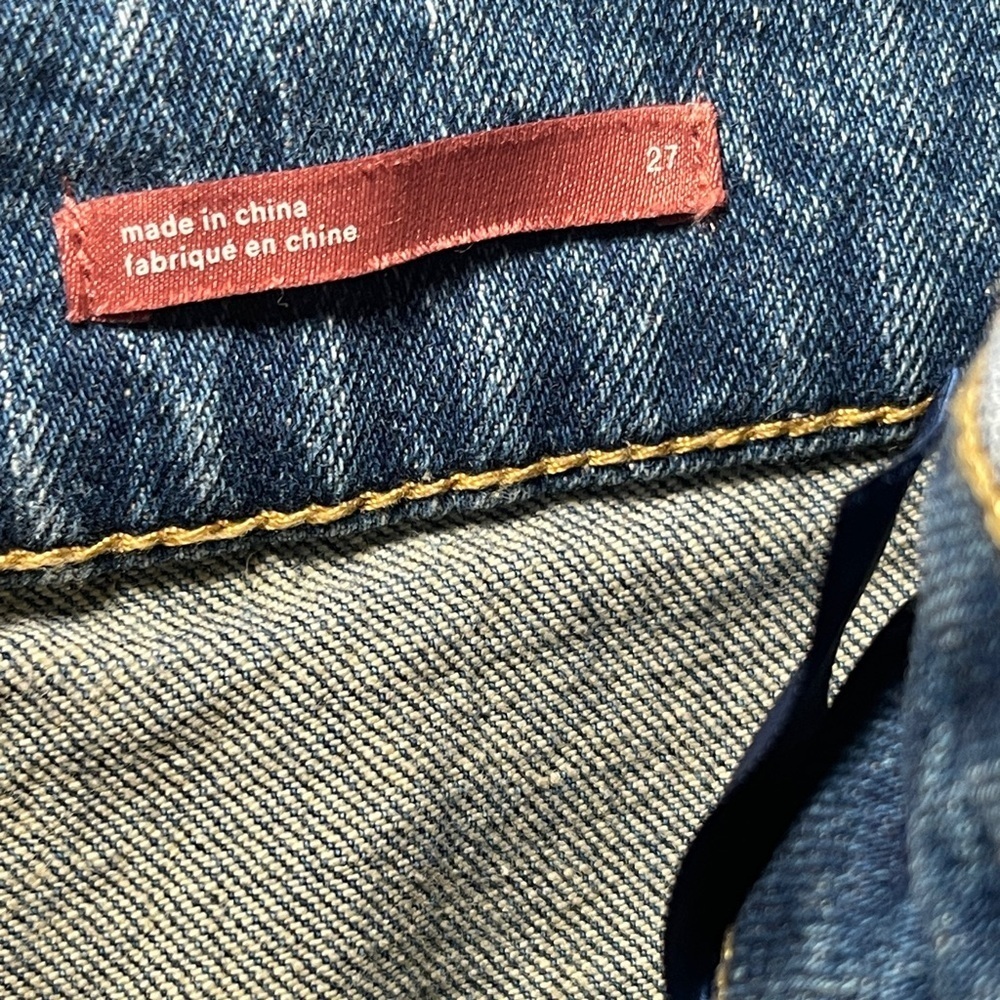Anthropologie Pilcro Patchwork Boyfriend Jeans Women’s 27 Distressed Denim - Picture 4 of 9